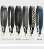 Versatile Black Cowhide Bag Strap: Wide, Solid Color Shoulder Strap Accessory