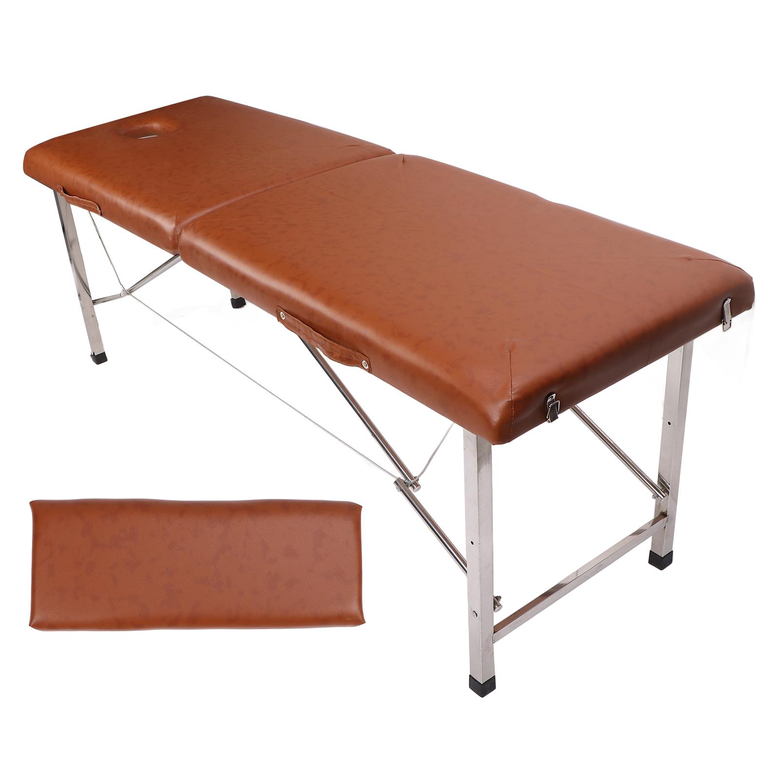 

Массажный стол складной кронштейн из нержавеющей стали мягкая искусственная кожа спа-кровать для домашнего салона красоты отеля