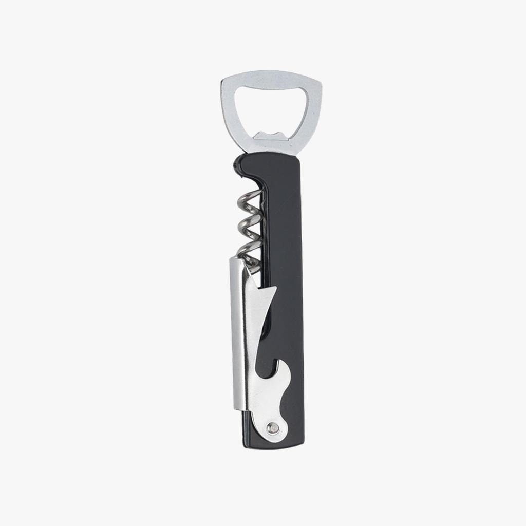 Bouteille portable personnalisable en acier inoxydable et tire-bouchon