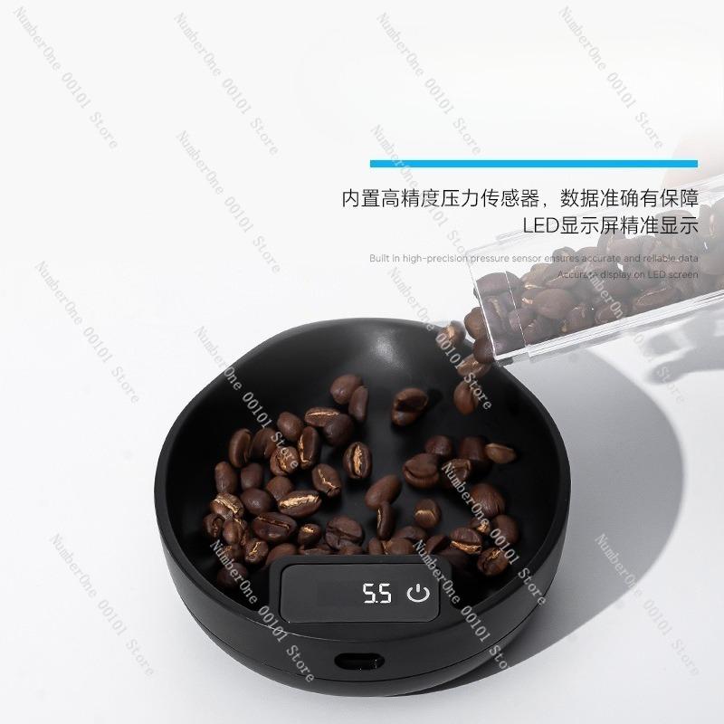 Mini Coffee Electronic Scale, Coffee Bean Scale, Coffee Plate Scale, Outdoor Precise Weighing, Compact and Practical