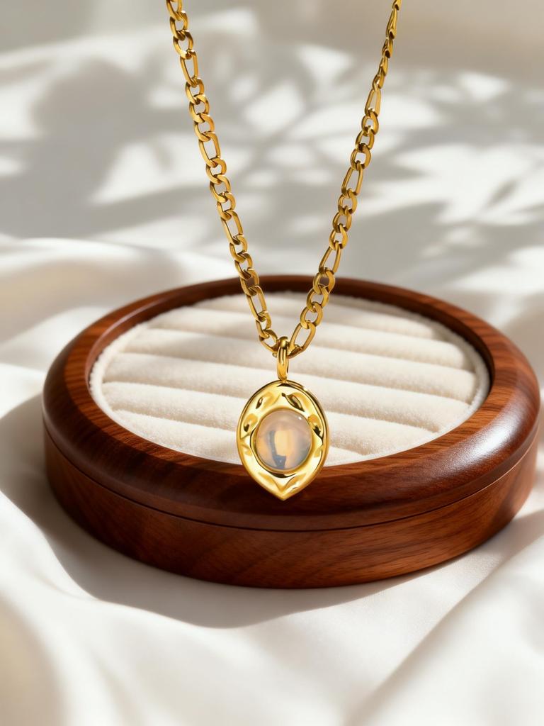 Chic Natural Malachite Texture Necklace for Women Gold Color Stainless Steel Link Chain Necklaces Charm Jewelry Party Gift
