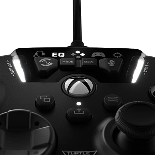 Controller Turtle Beach USB cablato Xbox Steam Gamepad per PC Windows Pulsanti posteriori Preimpostazioni EQ Miglioramento del passo Regolazione della mira del tono laterale Nero Nero R