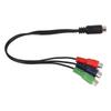 MINI DIN 9 Pin to 3 RCA Cable MINI DIN 9 Pin Male to 3 RCA Female RGB Video Adapter Cable 11.8in