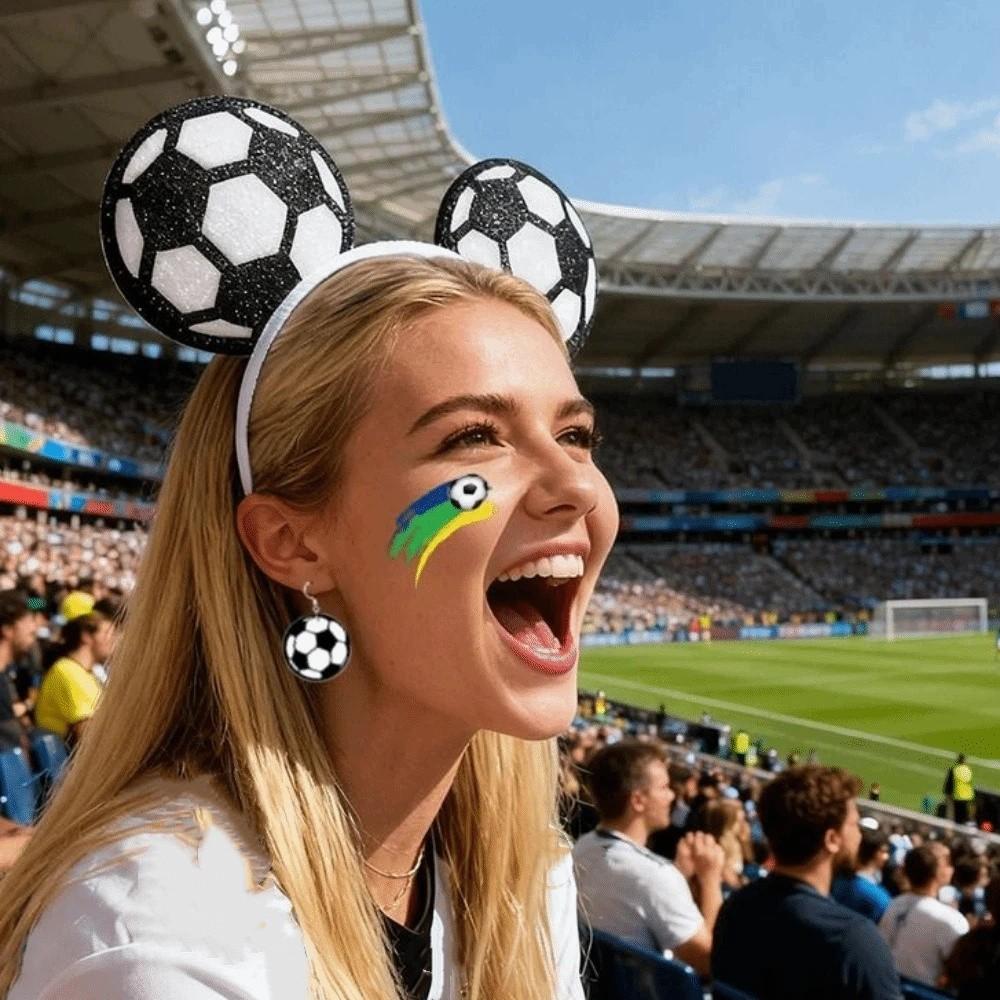 Football Theme Soccer Fan Costume Supplies Set Cheerleading Gear Set Stage Performance Show