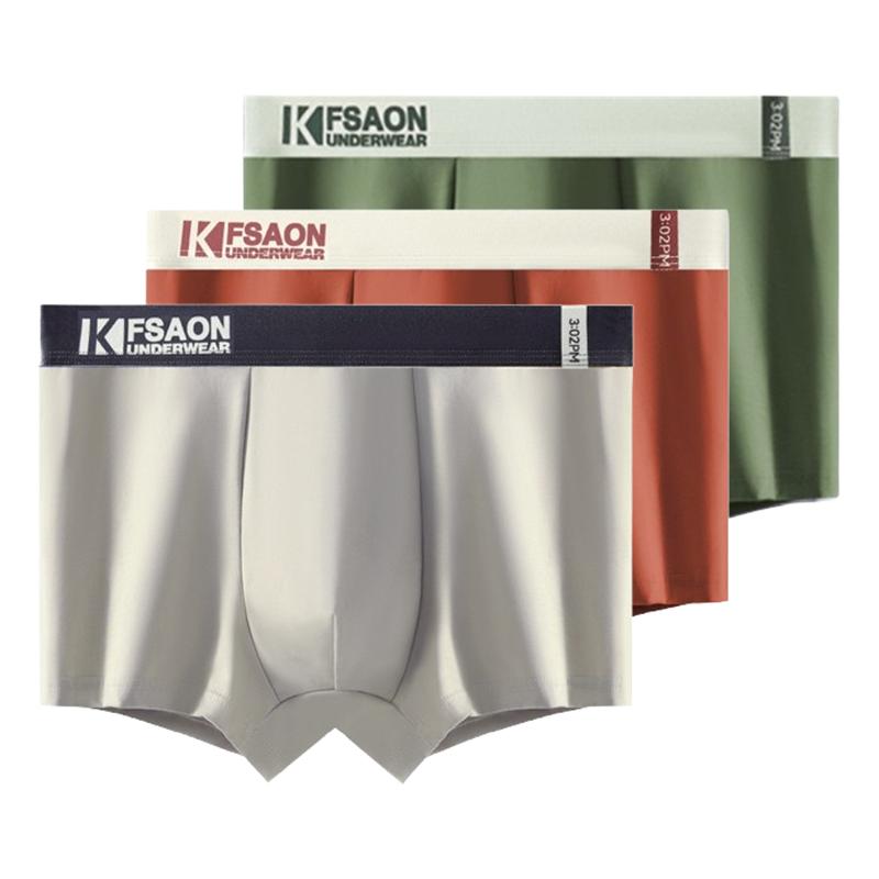 3 Pcs Men's Boxer Briefs Shorts Undies Underwear Breathable Undershorts Panties Boy Big Underpants L XL XXL 3XL 4XL