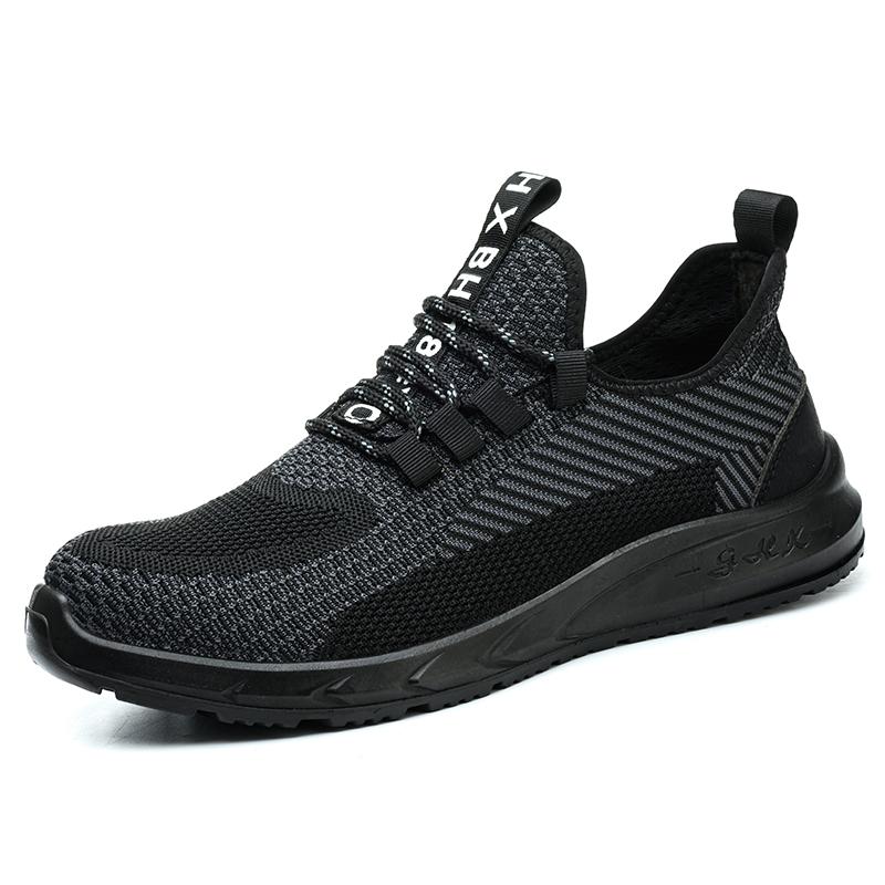 Lightweight Safety Shoes Men Steel Toe Work Shoes Breathable Puncture Proof Safety Boots Work Hiking Boots Sneakers Anti-slip