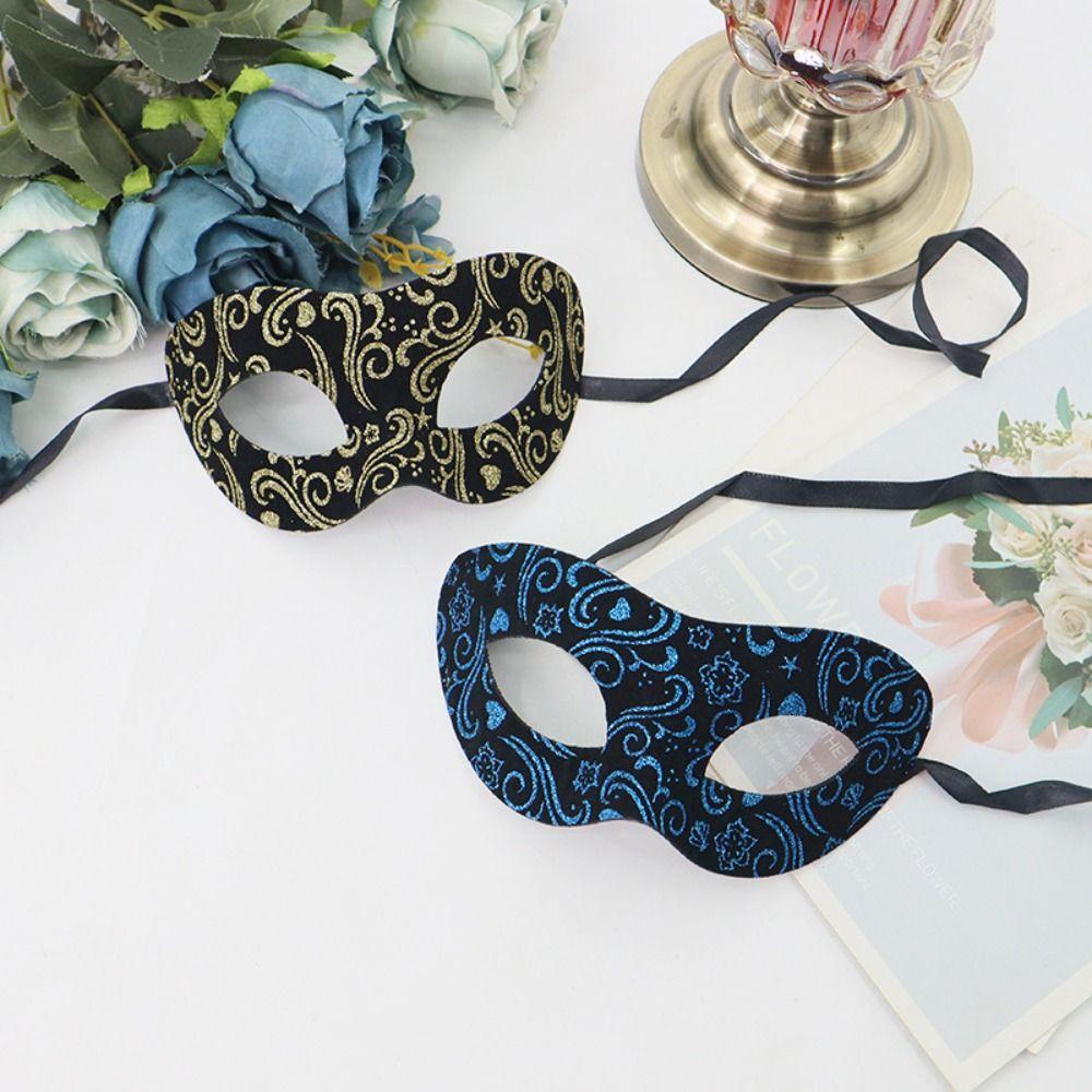 Gradient Color Feathered Couple Masks Lace Masquerade Mask Cosplay Festival Party