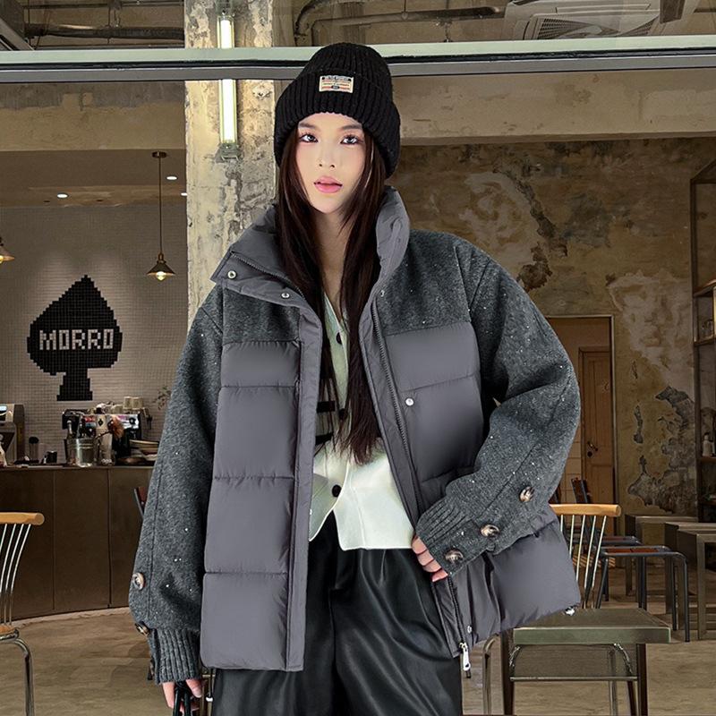 Down Cotton-padded Jacket Women's Winter New Design Thick Cotton-padded Coat