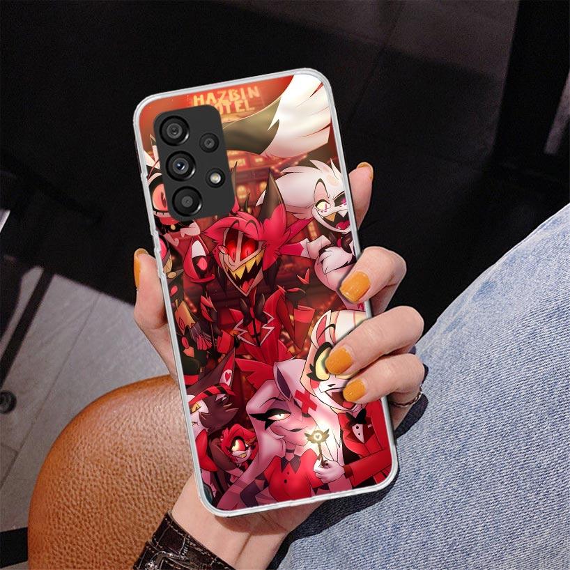 H-Hazbin Hotel Angel Dust Phnoe Case for Samsung Galaxy A17 A37 A57 A16 A26 A36 A56 A15 A14 A13 A55 A54 A53 A35 A34 A33 A25 A24