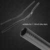 Aluminum Alloy Mountain Bike Riser Handlebar Cycling Racing Travel Relax and Rest (Black)