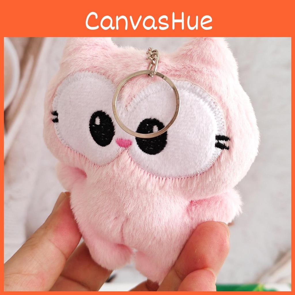 Pink Plush Garfield Keychain Stuffed Animal Doll Pendant For Kids Decoration