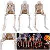 Halloween Skeleton Resin Statue Funny Skeleton Decoration Statue Horror Desktop Decorations for Halloween Party and Home Decor