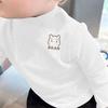 Kids' Fleece Long-Sleeve Cartoon Turtleneck Base Layer Shirt
