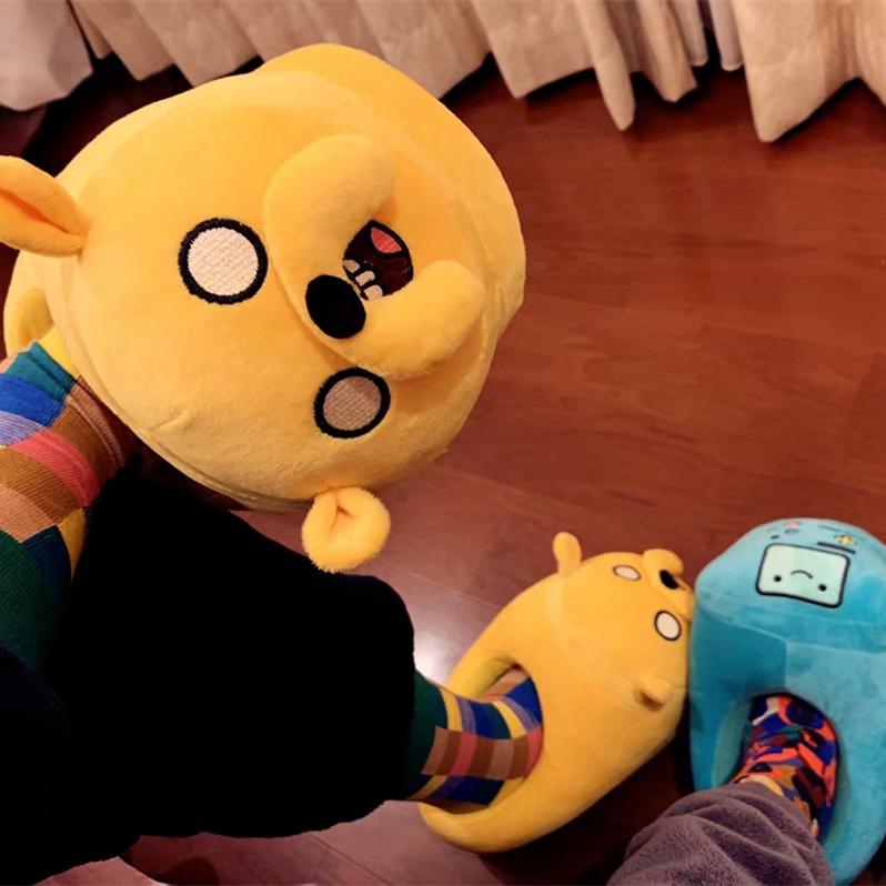 Fashion 2025 Cute Cotton Winter Women Indoor Slippers Baogen Cotton Mopping Home Non-slip Slippers With Quiet And Warm Couples Shoes
