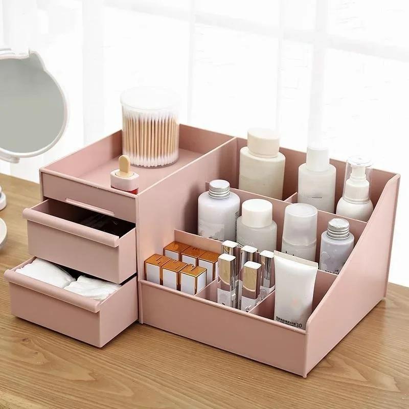 Minimalist Wind Desktop Storage Makeup Drawers Organizer Jewelry Container Make Up Case Cosmetic High-capacity Cosmetics Boxs