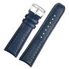 For Citizen Blue Angel 22 23mm Steel Needle Buckle Yellow Line Air Eagle At8020 Jy8078 Men's Arc Genuine Leather Watchbands