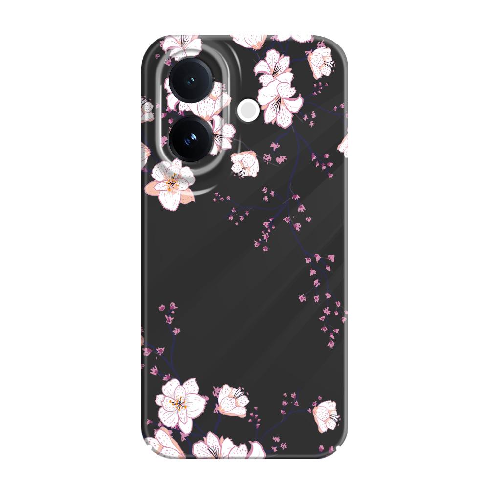 

Fallen Plum Blossoms Phone Case For VIVO V60 V50 V40 Lite V27 V25 V23 V23E V20 Pro 4G 5G Film Hard Cover V50 Lite 5G