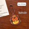 Funny Cartoon Capybara Keychain Creative Cute Capybara Pendant  Simple Backpack Decoration Accessories Birthday Gifts