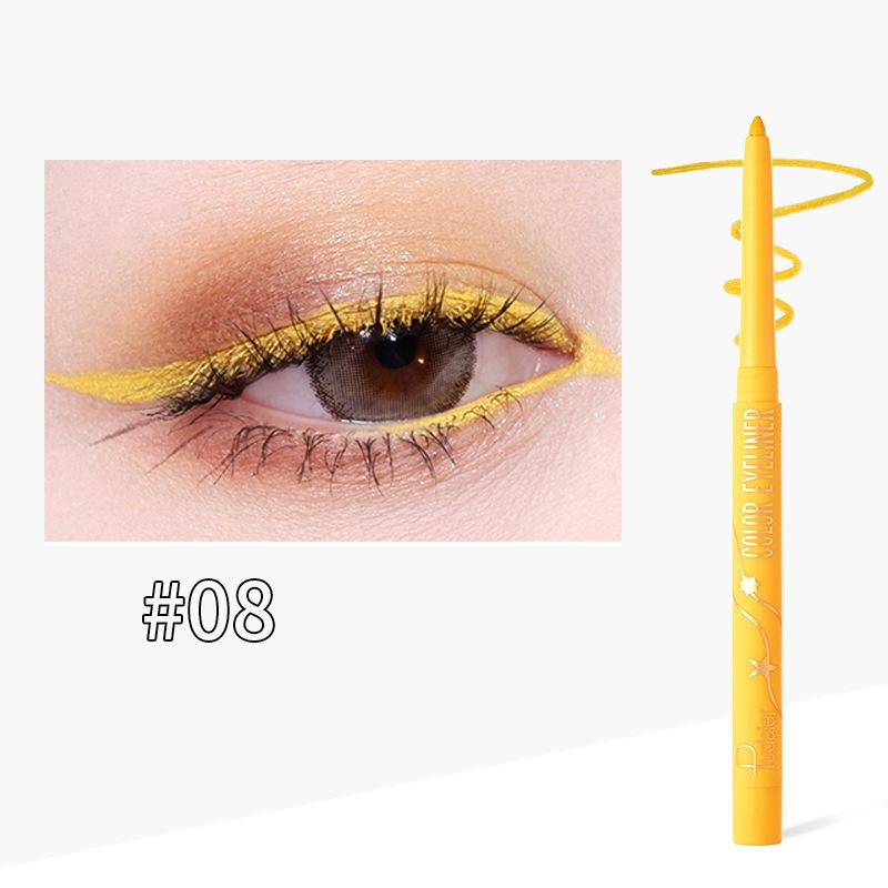 Pudaier Eyeliner Anti Sweat Ανθεκτικό και εύκολο στο περίγραμμα Eyeliner Pen 18 Color Eyeliner