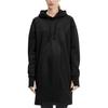 Puma Zip-Up Hoodie With Extended Length Women Tops Black 595571-01