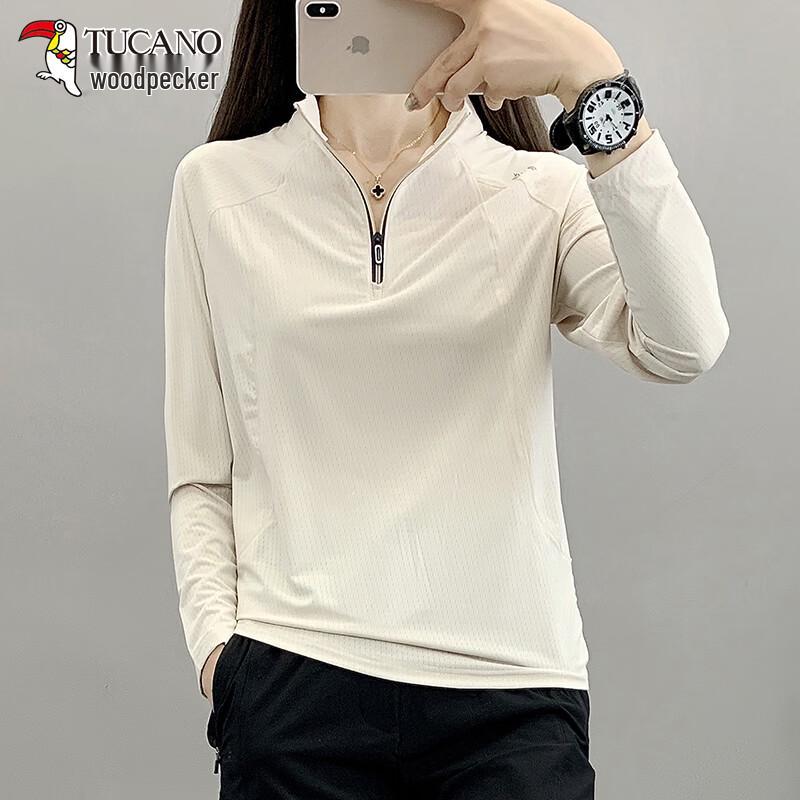 TUCANO Women s Quick-Dry Half-Zip Long Sleeve T-Shirt 4XL