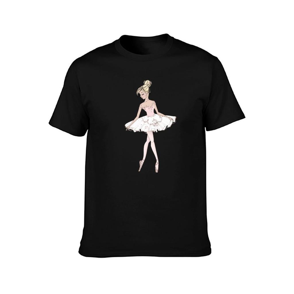 Elegant Ballerina Dancer TShirt Basic Casual Wear Short Sleeve Top