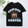 Cowboy Carter Beyoncé Klassisches T-Shirt Herren Damen Oversized 100% Baumwolle Streetwear Kurzarm Sommer Mode Print Unisex Oberteile