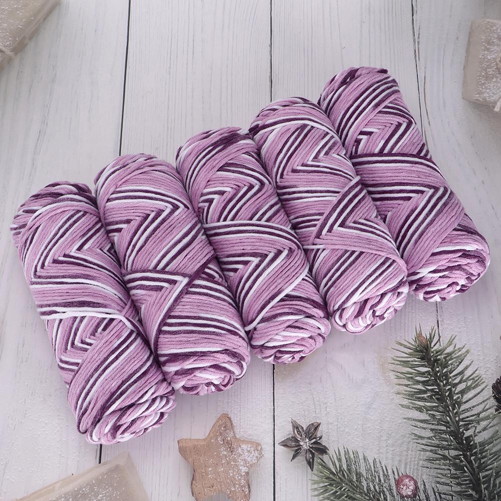 5pcs/pack Multicolor Gradient Yarn Balls, Soft Acrylic Yarn Threads, DIY Hand-Knitted Fashion Sweater, Scarf, Hat Crafting Kit