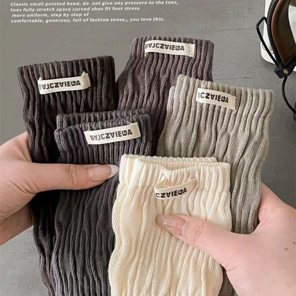 Warm Tiered Piled Calf Socks Elastic Autumn Winter Long Socks Fashion JK Stockings  for Women Girls