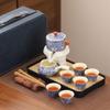 Chaxun Portable Ceramic Kung Fu Tea Set - Splendid Mountains and Rivers