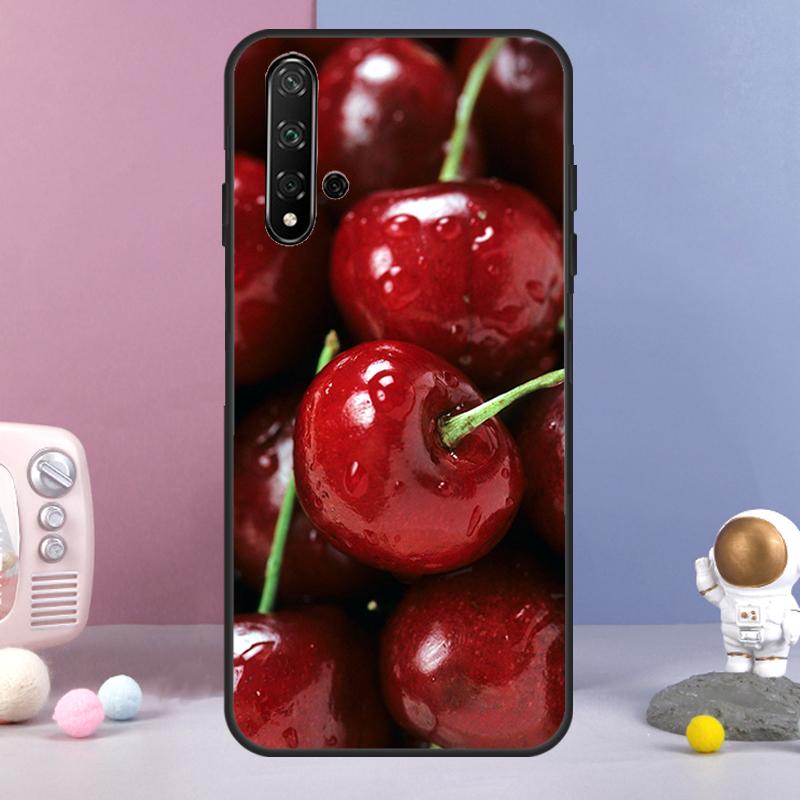 Red Cherry Summer Fruit For Huawei Nova 5T 9 10 SE 7i 8i 11i 12i Y73 Y90 Y70 Y72 Y61 Y91 Y60 P20 P30 P40 Lite Case