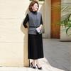 Spring Collection: Elegant Two-Piece Women's Casual Set - Vest & Long-Sleeved Dress