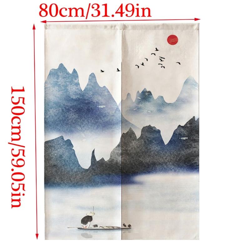 Decorative Cotton Linen Curtain Door Tapestry for Doorways Adding Elegances to Any Room Divider Kitchen Home Decoration
