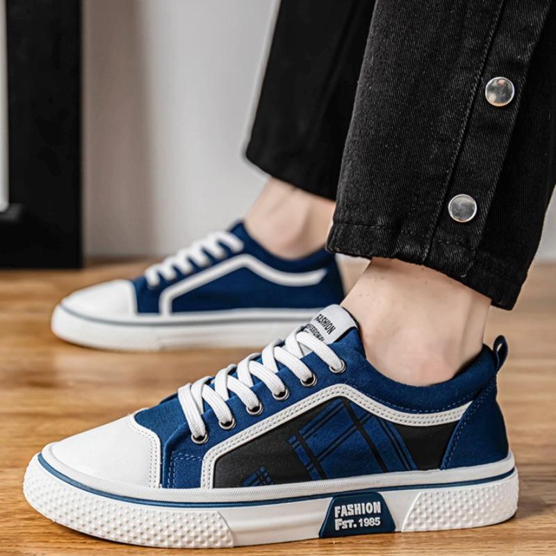 Pantofi Bărbați Clasici Pantofi Pânză Joasă Respirabili Pantofi Casual Tineri Studenți Pantofi Skateboard Adidași Antiderapanți pentru Bărbați Mărime Mare