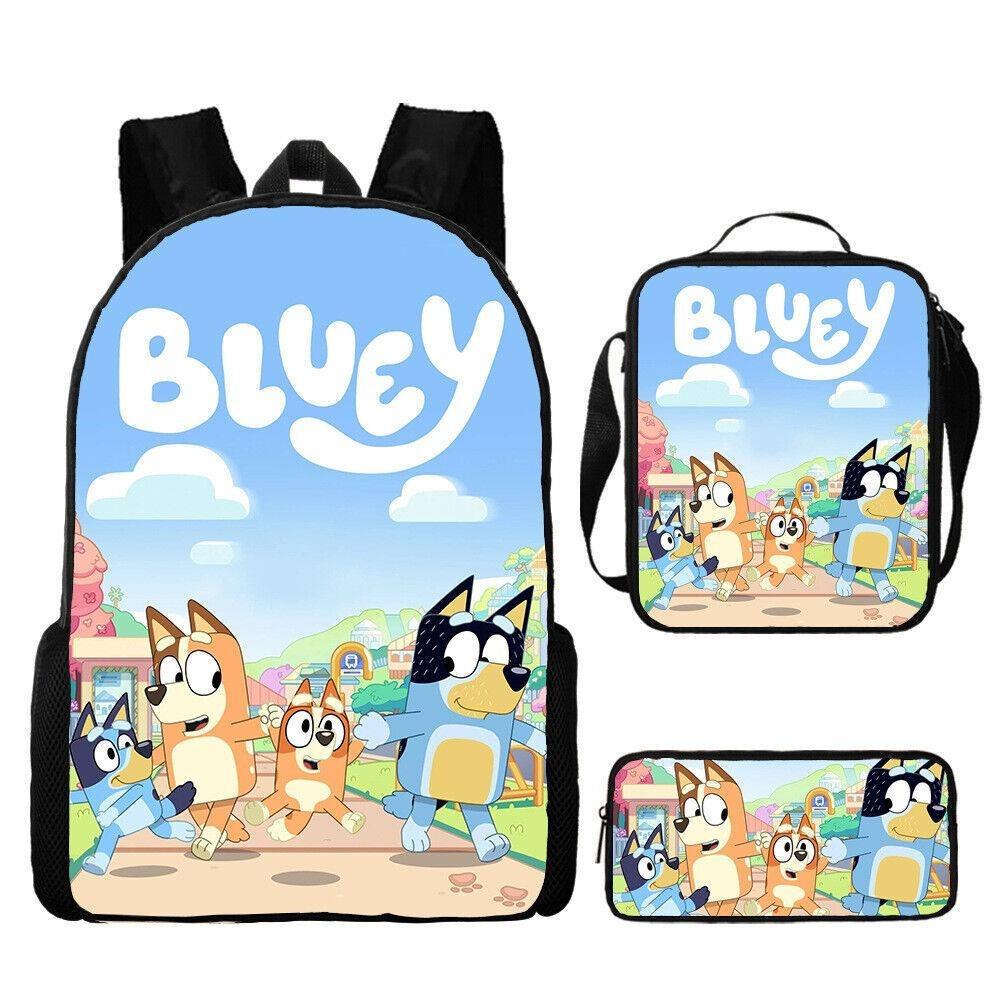 New Bloy Dog Cartoon Elementary School Bag Pencil Bag Pattern Diversified Backpack