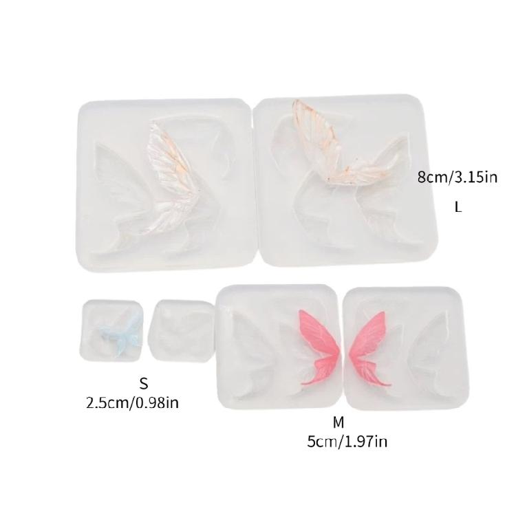 Butterfly Ear Silicone Mold DIY Handmade Pottery Doll Molds Exploy Casting Molds