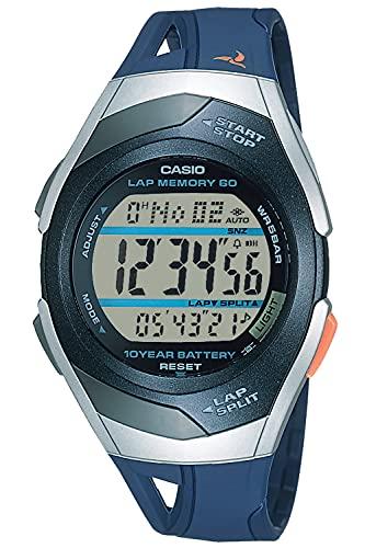 

Casio Collection Sports Wristwatch with Lap and Split Functions, STR-300J-1AJH / -300J-1BJH / -300J-2AJH, Men s, Black / Blue