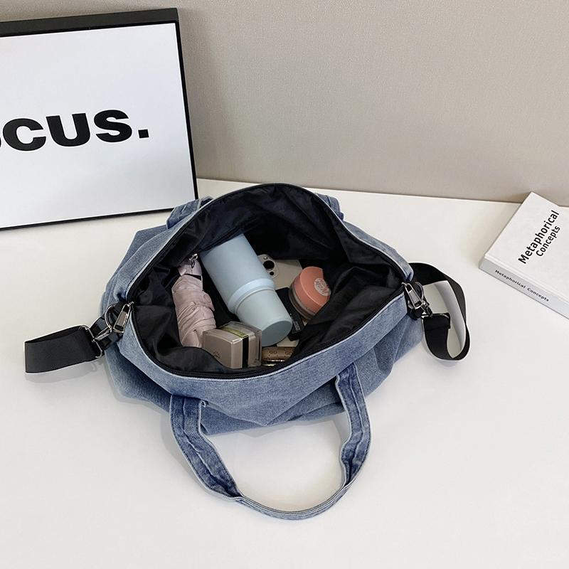 Fashi Borsa Grande in Denim da Donna Borsa da Donna Borsa a Spalla Messenger Jeans Lusso Femminile Grande Capacità Borsa da Viaggio sacs