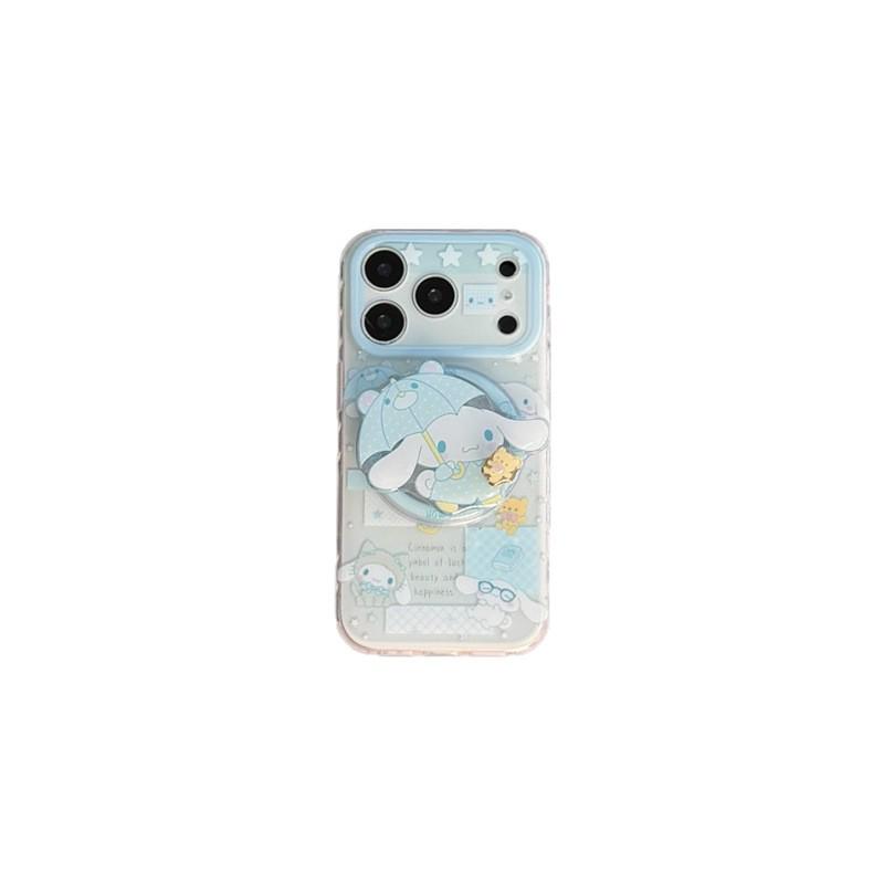 Cinnamoroll Polka Dot Raincoat Magnetic Phone Case for iPhone 17/16 Pro Max/15/14