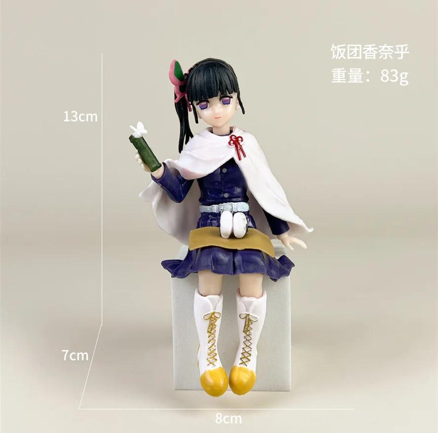 Anime Demon Slayer Sit Eating Rice Figure Tanjirou Nezuko Kyoujurou Tengen Tokitou Muichirou High Quality Figurine