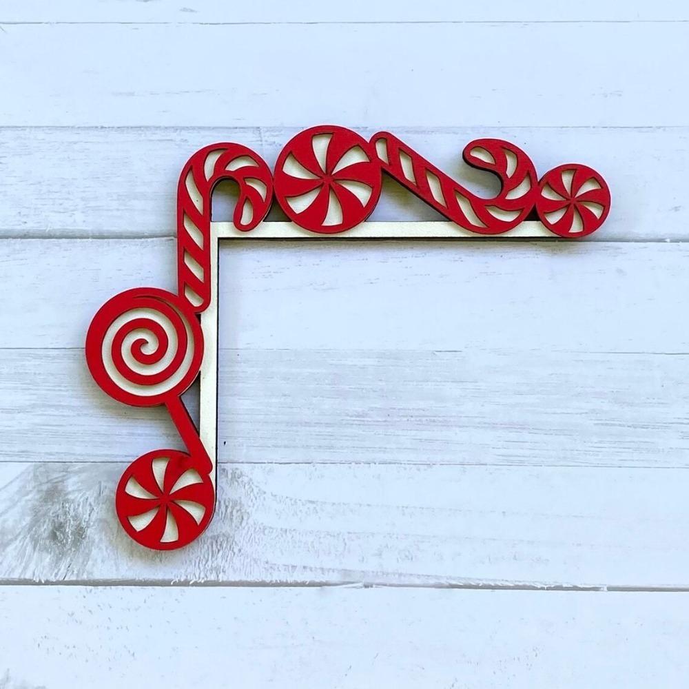 Christmas Door Frame Decor Card Santa Wooden Pendant New Ornament  Creative
