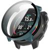 Gehärtete Glasfolie Integriertes PC-Schutzgehäuse für Suunto Nautic S, Leichte einfache Montage Kratzfester Uhrenschutz