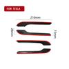 4PCS Door Handle Cover For Tesla Model 3 Y Carbon Fiber Styling Premium Durable 2018-2023  Cover Protector Sticker