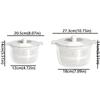 2 in 1 Salad Dryer Large Capacity Food Strainer Vegetable Salad Spinner  Vegetable Washing