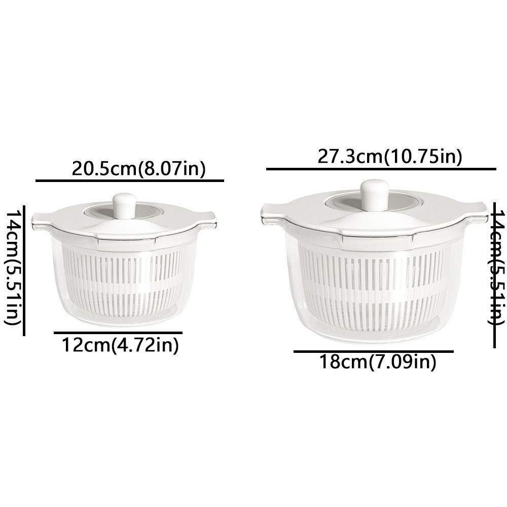 2 in 1 Salad Dryer Large Capacity Food Strainer Vegetable Salad Spinner  Vegetable Washing