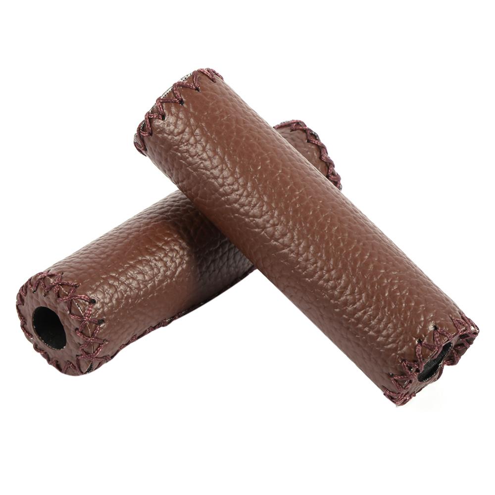 Cover Leather Bicycle Grips Bicycle Handlebar Grips Vintage Bicycle Grips Retro Cycling Grip