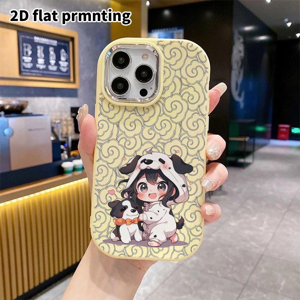 Phone Case: 2D Flat Design Suitable for iPhone 18 17 16 15 14 13 Pro Protective Case, Couple Style, Hoodie Girl, Christmas and Halloween Gifts
