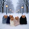 Baby Wool Knit Bear Hat: Cute Korean Winter Pullover for 0-1 Year Old Boys & Girls