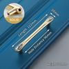 KAK Crystal Gold Cabinet Knobs and Handles Gold Shoebox Closet Door Drawer Knobs Wardrobe Pulls Pullers with Screws Hardware