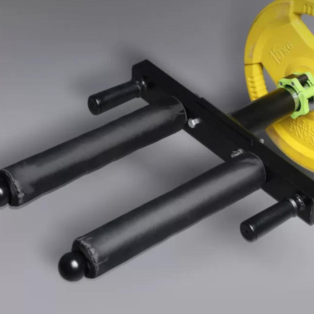 Home Fitness Equipment Steel Squat Rack Attachment with Foam Grips Gym Barbell